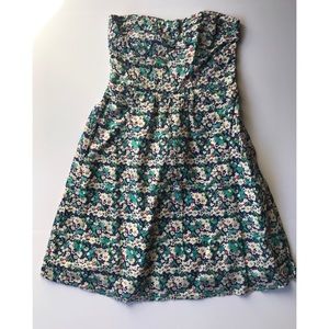 Floral Strapless Dress